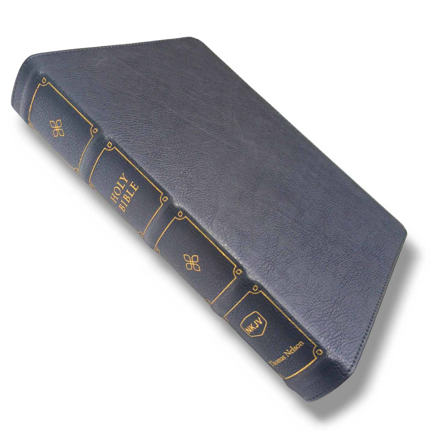 NKJV Large Print Verse-by-Verse Reference Bible: Maclaren Series in Black Leathersoft | Comfort Print