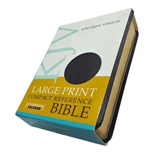 KJV Large Print Compact Reference Bible, Bonded Leather Burgundy, Red Letter Edition - Portable King James Version Holy Bible with Study Aids and Maps (ISBN: 9781598565591)