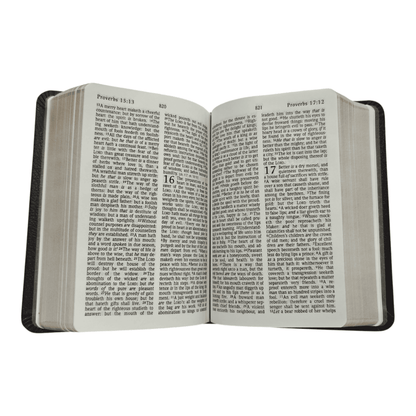 KJV Large Print Compact Reference Bible, Bonded Leather Burgundy, Red Letter Edition - Portable King James Version Holy Bible with Study Aids and Maps (ISBN: 9781598565591)