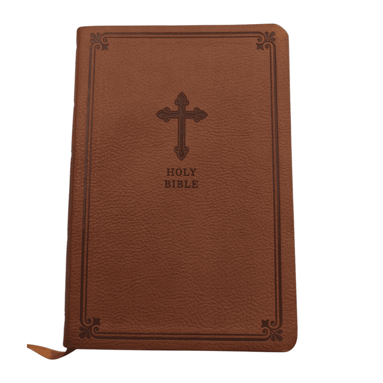 KJV Value Compact Thinline Bible, Brown LeatherTouch - Portable King James Version Holy Bible with Red Letter Edition and Full-Color Maps (ISBN: 9780575998612)