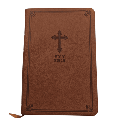 KJV Value Compact Thinline Bible, Brown LeatherTouch - Portable King James Version Holy Bible with Red Letter Edition and Full-Color Maps (ISBN: 9780575998612)