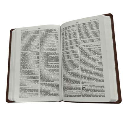 KJV Value Compact Thinline Bible, Brown LeatherTouch - Portable King James Version Holy Bible with Red Letter Edition and Full-Color Maps (ISBN: 9780575998612)