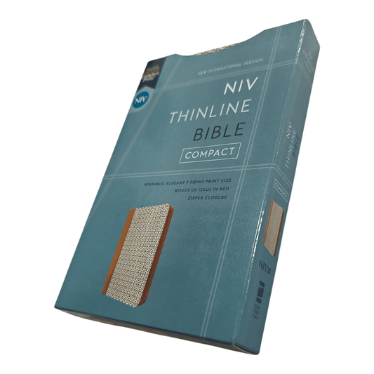 NIV Thinline Bible, Compact, Leathersoft Brown, Red Letter, Comfort Print - Portable NIV Bible for Everyday Devotion (ISBN: 9780310463375)