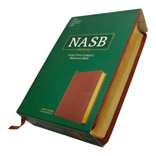 NASB Large Print Compact Reference Bible, Burnt Sienna LeatherTouch, Red Letter Edition - Portable New American Standard Version Holy Bible with Cross-References and Maps (ISBN: 9781087765709)