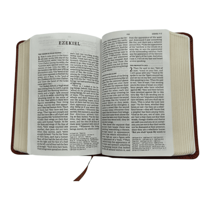 NASB Large Print Compact Reference Bible, Burnt Sienna LeatherTouch, Red Letter Edition - Portable New American Standard Version Holy Bible with Cross-References and Maps (ISBN: 9781087765709)
