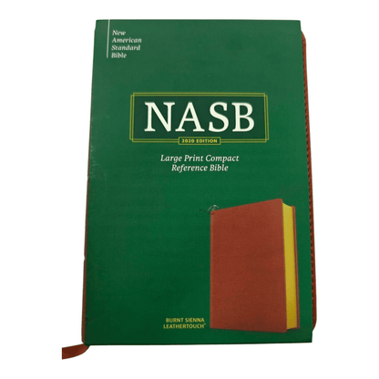 NASB Large Print Compact Reference Bible, Burnt Sienna LeatherTouch, Red Letter Edition - Portable New American Standard Version Holy Bible with Cross-References and Maps (ISBN: 9781087765709)