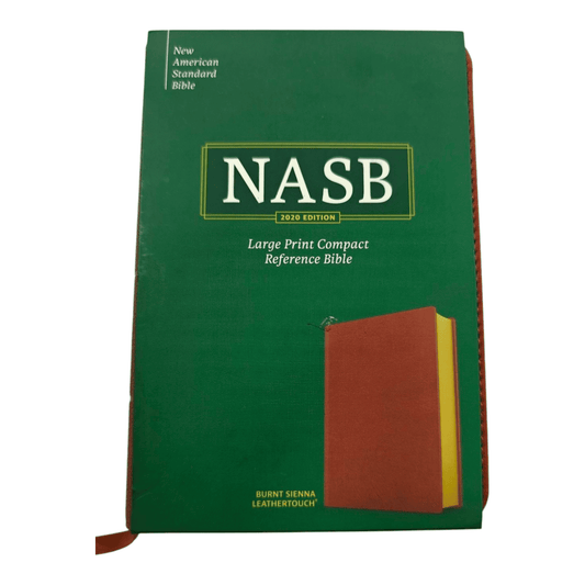 NASB Large Print Compact Reference Bible, Burnt Sienna LeatherTouch, Red Letter Edition - Portable New American Standard Version Holy Bible with Cross-References and Maps (ISBN: 9781087765709)