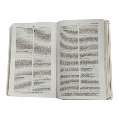 NKJV Bride's Wedding Day Bible, White Leathersoft, Red Letter, Comfort Print, Wedding Keepsake with Photo Insert & Presentation Pages, ISBN 9780785225843