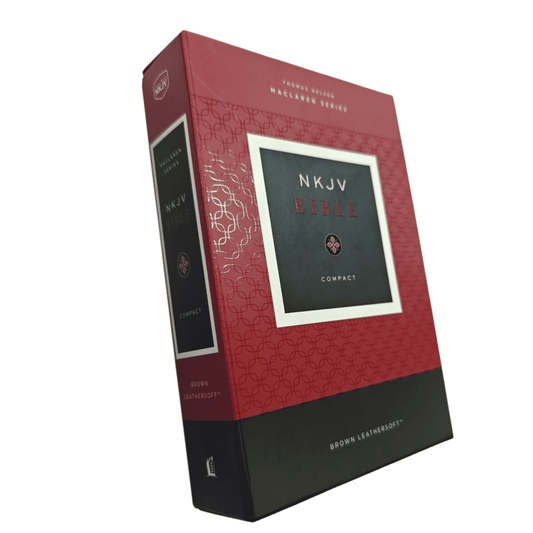 NKJV Compact Bible, Maclaren Series, Leathersoft, Brown, Comfort Print, ISBN 9780785250852