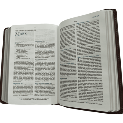 NKJV Compact Bible, Maclaren Series, Leathersoft, Brown, Comfort Print, ISBN 9780785250852
