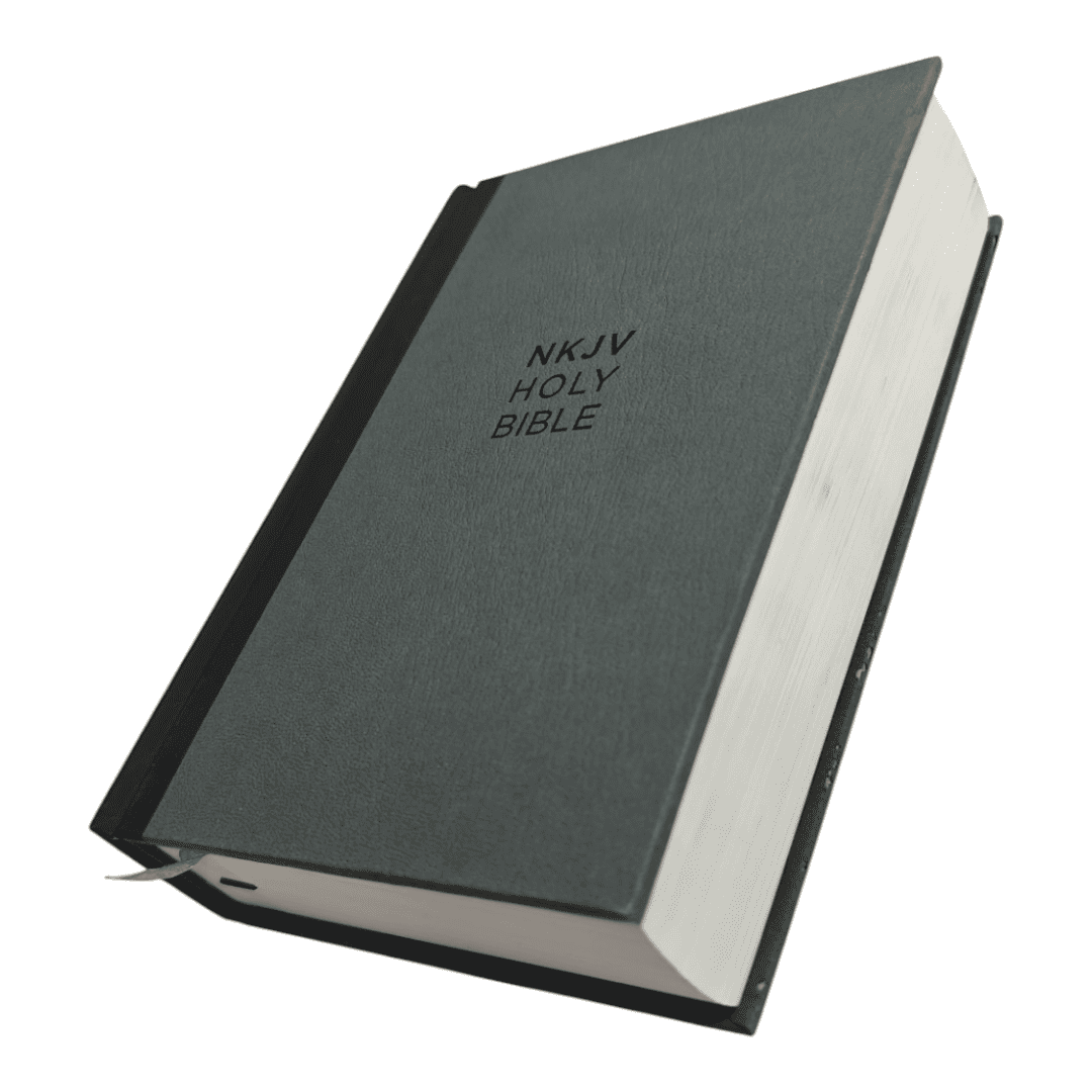 NKJV Compact Single-Column Reference Bible, Hardcover Gray, Comfort Print - Portable New King James Version Holy Bible for Deeper Study and Travel (ISBN: 9780785218166)