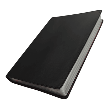 NKJV Large Print Ultrathin Bible, Leathersoft, Brown, Red Letter Edition, Comfort Print: Easy-to-Read Text in a Surprisingly Thin Design