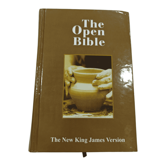 The Open Bible, NKJV Edition, Hardcover, Full-Color Maps, Red Letter Edition: Complete Reference Bible with Study Guide System