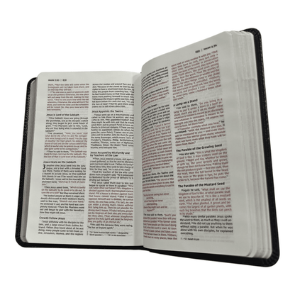 NIV Thinline Bible Compact: New International Version, Portable Softcover, Black