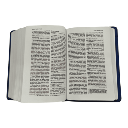 NIV Compact Reference Bible: New International Version with Cross-References and Concordance, Softcover, Black