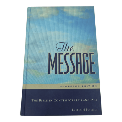The Message Numbered Edition, Hardcover: A Unique Reading Bible with Verse Numbers for Easy Reference  (Variations: Replace "Hardcover" with "Leatherlike, Brown" or "Softcover" as needed.)