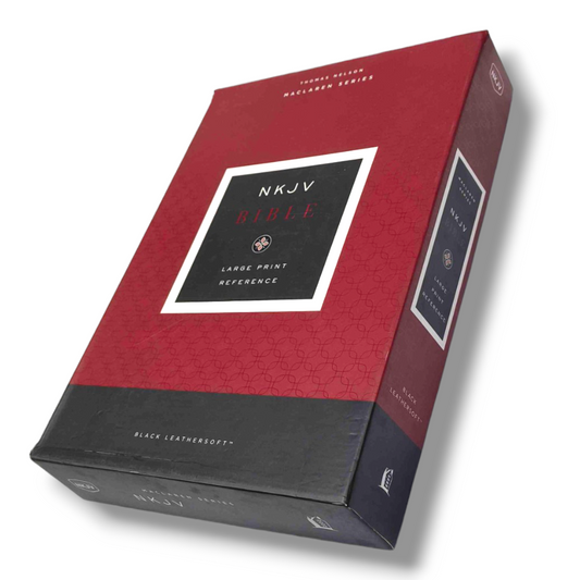 NKJV Large Print Verse-by-Verse Reference Bible: Maclaren Series in Black Leathersoft | Comfort Print