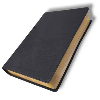 NKJV Large Print Verse-by-Verse Reference Bible: Maclaren Series in Black Leathersoft | Comfort Print